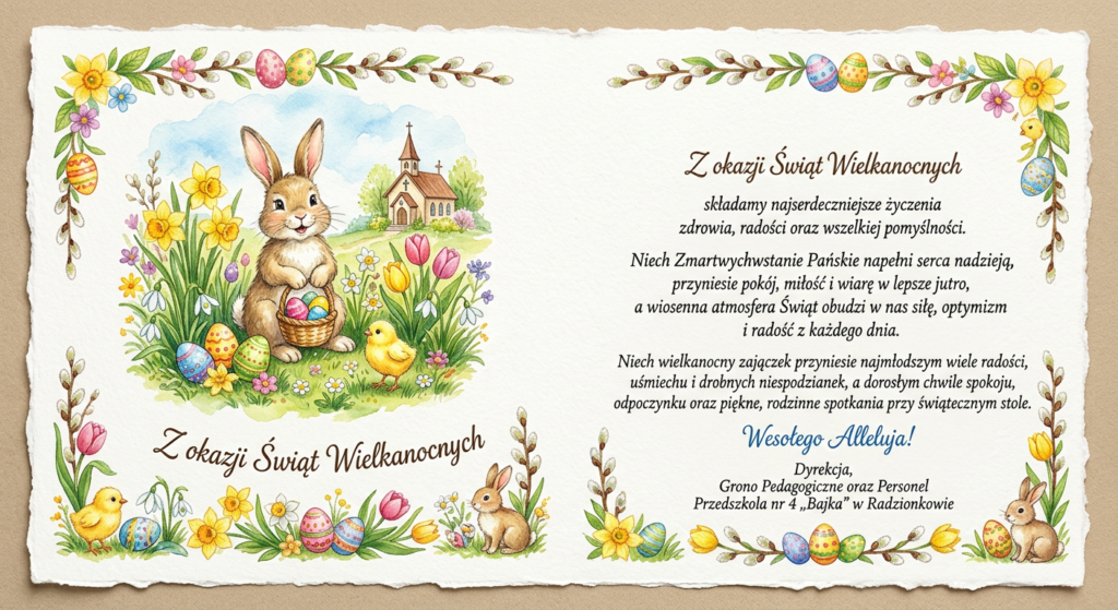 Spokojnych Świąt Wielkanocnych